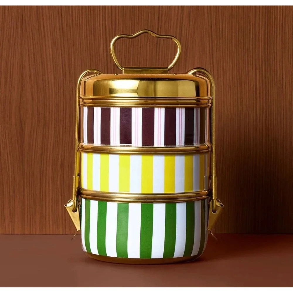 Target x Rosie Assoulin 3-Tier Tiffin Lunch Box Carrier Stainless Steel